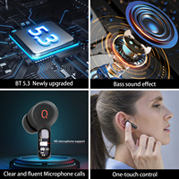 QERE E20 Offre Spéciale Écouteurs sans fil TWS intra-auriculaires étanches Stéréo Véritable Airbuds Bluetooth