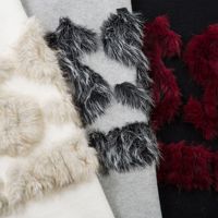 Automne hiver transfrontalier à la mode marque pull unisexe haute qualité fourrure de vison américain rue mode tridimensionnelle avant