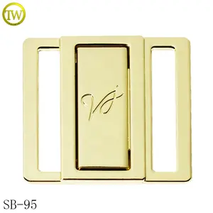 Nome personalizzato inciso Bikini Hardware placcato <span class=keywords><strong>oro</strong></span> costume da bagno anello rotondo regolabile Slider fibbie per <span class=keywords><strong>reggiseno</strong></span> - Product Image 6