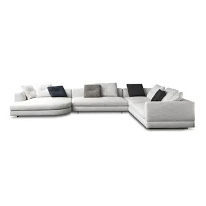 Manufacturer Direct Selling Modern sectional Sofa l shape Chaise Modern living room furniture sofa set bed corner sofa