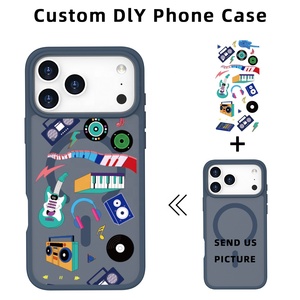 Funda Magnética Translúcida Mate para Teléfono Móvil, Personalizada con Colores Impresos en <span class=keywords><strong>TPU</strong></span> y PC, para iPhone 17 Pro Max, Resistente a Impactos, de Lujo - Product Image 3