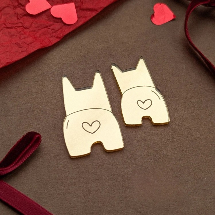 Gold 2-piece set (approximately 4-5cm high)
