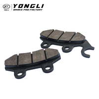 Nouvelles plaquettes de frein à disque pour moto YONGLI F039, style OEM, rivetées, semi-métalliques, durée de vie 9000-20000 KM, SYM-Mask 50/ Red Devil Black