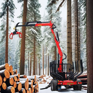 Foresterie Construction Usage domestique Industries de vente au détail Essence Puissance Hydraulique Rotateur <span class=keywords><strong>Grappin</strong></span> à bois Remorque Chargeur de bûches de bois Forêt - Product Image 1
