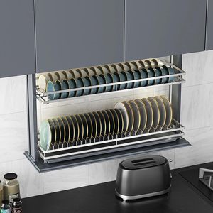 Cảm ứng chuyển đổi điện nhà bếp giá Thông Minh Món ăn giá điện kéo xuống Tủ tổ chức món ăn lưu trữ giá - Product Image 3