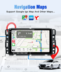 Autoradio Linux 8 pouces avec CarPlay sans fil, Android Auto, GPS, DSP, lecteur multimédia pour GMC Savana <span class=keywords><strong>Yukon</strong></span> Acadia 2007-2013 - Product Image 4