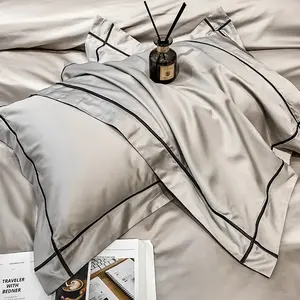 Set di biancheria da letto soffice personalizzato copri trapunta di lusso in cotone egiziano set di biancheria da letto
