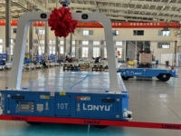 Robot de manutention industrielle intelligent OEM, AGV à navigation magnétique, 60 tonnes, avec évitement d'obstacles par laser