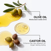 Pomata per Capelli Private Label OEM con Olio d'Oliva Anti-Crespo per Capelli Ricci e Fini, Non Unta, Senza Alcool, Tenuta Forte, Alta Lucentezza, 7.5 oz (213g)