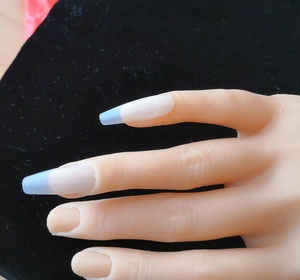 Manicura de silicona <span class=keywords><strong>para</strong></span> entrenamiento de <span class=keywords><strong>uñas</strong></span>, modelo de manicura <span class=keywords><strong>para</strong></span> <span class=keywords><strong>uñas</strong></span> acrílicas, entrenador <span class=keywords><strong>realista</strong></span> - Product Image 3