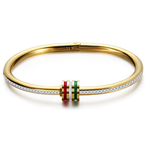 Bracelet en diamant 4 mm, taille brillant ronde, diamant synthétique cultivé en laboratoire, acier, or, or rose, bijoux pour femmes à porter au quotidien - Product Image 4