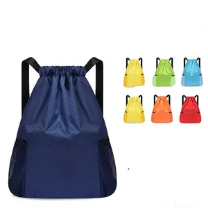 Benutzer definierte Günstige Werbe Polyester Kordel zug Tasche Gym Sporttaschen Wasserdichter Rucksack Sublimation Rucksack Kordel zug Tasche