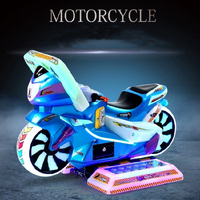 Machine de jeu de course de moto pour enfants à monnayeur, simulateur de conduite pour enfants avec écran LCD HD 19 pouces, pour centre commercial, salle d'arcade, FEC