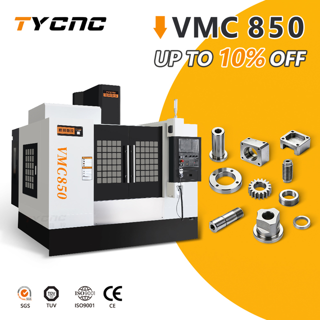 Factory Direct Sale VMC850 Vertical CNC Machining Center Linear Guide Rail Automatic CNC Milling Machine