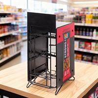 Présentoir de comptoir POS de barre de chocolat de bonbons de support métallique personnalisé de magasin de détail pour supermarché