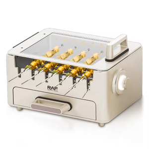 Parrilla Eléctrica 2 en 1, Parrilla para Kebab, Máquina de Asar con Brochetas Giratorias, Parrilla de Barbacoa sin Humo para Interiores - Product Image 1