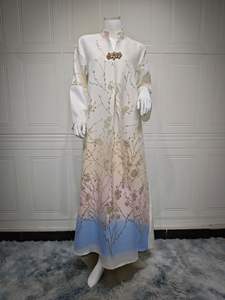 Robe dégradée brodée en tissu Jacquard à la mode et haut de gamme robe moderne d'émirat du Moyen-Orient <span class=keywords><strong>arabe</strong></span> de Dubaï - Product Image 6