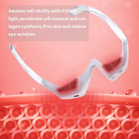 Dispositivo Eléctrico de 3 Modos para el Cuidado de los Ojos, Eliminador de Ojeras, Gafas de Terapia Roja, Masajeador Ocular 3D, Reduce las Ojeras