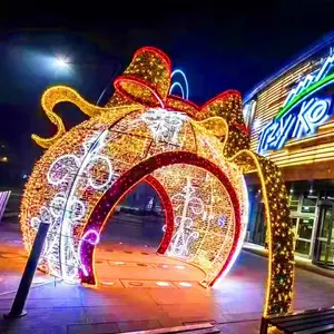 大型圣诞明星装饰品巨型圣诞3D街道装饰发光二极管图案灯