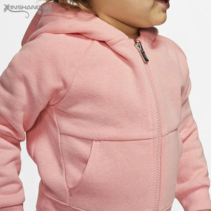 Set di <span class=keywords><strong>abbigliamento</strong></span> Casual per bambini di alta qualità per ragazze autunno inverno etichetta privata pile per bambini felpa con cappuccio Jogger 2 pz - Product Image 3