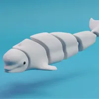 Statues de baleines et de requins imprimées en 3D SDK31 Cadeau idéal pour les fêtes, les amis et la famille. Design marin fantastique Ocean Life