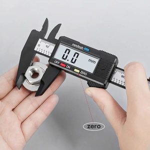Calibrador Digital Electrónico de 150 mm al por Mayor, Calibrador Vernier de Fibra de Carbono, Micrómetro, Herramienta de Medición, Regla - Product Image 1