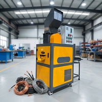 Machine de granulation pour le recyclage des câbles en cuivre, plage de fils de 0,1 à 30 mm, 40-60 kg/h, automatique avec séparateur par gravité