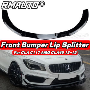 Kit de carrocería con alerón divisor de parachoques delantero CLA, difusor y protector de parachoques para Mercedes Benz CLA C117 AMG CLA45 2013-2015, accesorios - Product Image 2