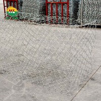 Gabions hexagonaux flexibles HUILONG en fil de fer galvanisé 2,4-5 mm, maille double torsion, revêtement PVC, modèle de découpe HL-HG20, anti-inondation