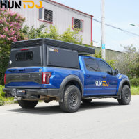 Huntoo Camper para Camioneta, Caravana Manual Desplegable para Plataforma de Camioneta, Carcasa de Camper, Tienda de Campaña Todoterreno para Toyota Tacoma