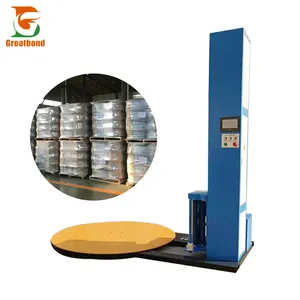 2023New Arrivals Commercial Pallet Wrapper Máquina 1.5M Turntable Pré-estiramento Film Wrapper Para Venda