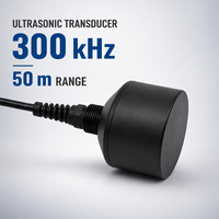 Transducteur sondeur de profondeur 300 kHz avec une portée de détection de 50 m, capteur ultrasonique pour la mesure de la profondeur sous-marine