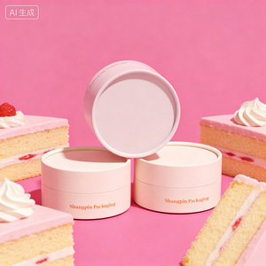 Cilindro de Papel Kraft para Alimentos, Personalizado <span class=keywords><strong>al</strong></span> por Mayor, para Empacar Pasteles, Postres, Caja de Cartón Cilíndrica, Envase para Pastel de Queso - Product Image 5