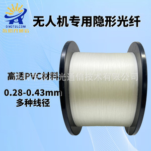 Câble à fibre optique 0,28 mm-0,43 mm à cœur unique pour drones, extérieur, transparent, résistant à la traction et à l'usure - Product Image 2