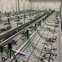 Plateaux agricoles verticaux hydroponique pot table d'inondation