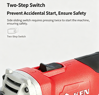 Meuleuse d'angle sans fil au lithium-ion KEN BL9120-40S 100 mm pour la découpe et le polissage, outil électrique sans fil avec batterie 4,0 Ah
