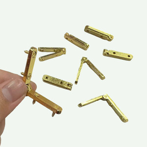 Bisagra para muebles de 0-90 grados, mini, de aleación de zinc, montaje superficial, para cajas de madera, cajas de joyería, cajas de vino, cajas de hardware, duradera - Product Image 2
