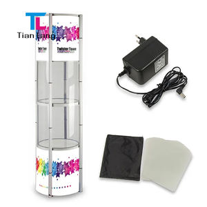 Vitrina de aluminio TianLang, exhibiciones de ferias comerciales, vitrina de exposición de Torre giratoria plegable - Product Image 5