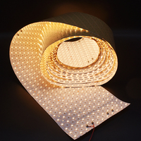 Lámina de Luz LED Flexible Ultra Larga de 10M, DC24V, 528 LED, Alta Eficiencia, Retroiluminación para Encimeras de Mármol, Iluminación Arquitectónica