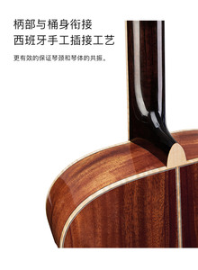 TOM NA5 Guitare simple complète série 40 pouces 15 ans et plus Panneau d'épinette Adirondack Baril OM Scène complète jouant de la guitare Folk - Product Image 4