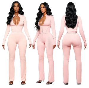 Alxin Tuta Sportiva in Due Pezzi in Pile, Stile Y2K Streetwear, <span class=keywords><strong>Abbigliamento</strong></span> Primaverile da <span class=keywords><strong>Donna</strong></span> - Product Image 2