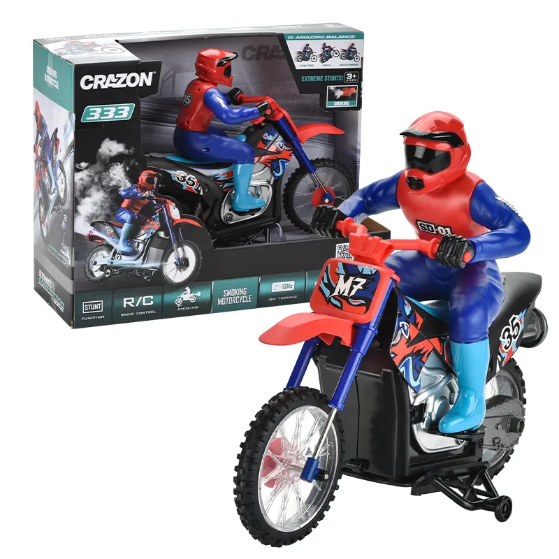 2024 New Rc Car for Kids Adult Remote Radio Control Toy Spray Motorcycle Toy with Electric Drift 2.4G 1:10 Buggy Hobby