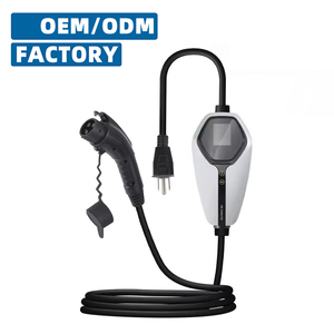 ユニバーサルポータブルEV充電器3.5kW 7kWウォールマウント対応タイプ1/48A J1772プラグ16A 32A ACホーム充電ステーションOEM工場 - Product Image 1