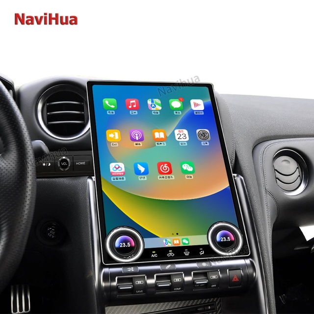 14.6" Tesla Screen Android Car Radio for Nissan GTR 2007 2022 Multimedia Auto Carplay Navigation Head Unit Monitor New Upgrade