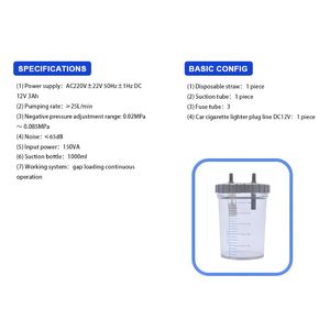 Thiết bị bệnh viện giá rẻ xách tay điện đờm Thiết bị hút máy hút cầm tay đờm hút đơn vị - Product Image 4