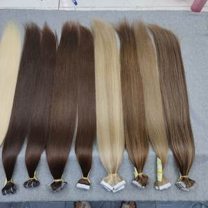 Ruban de bonne qualité dans les extensions de cheveux Cuticule vierge à l'aspect naturel 100% Ruban invisible humain dans les extensions de cheveux humains - Product Image 4