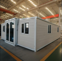 Maison mobile 2 chambres, conteneur pliable avec panneaux sandwich, mini-maison, cuisine, salle de bain, bureau, utilisation en bâtiment