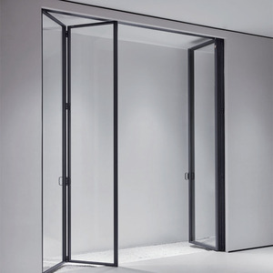 Cloison en verre sans cadre Double paroi en verre trempé Portes coulissantes de haute qualité pour porte de séparation de bureau - Product Image 5