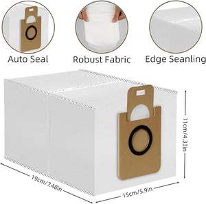 Aspirateurs robots Or Dreame D10 <span class=keywords><strong>Plus</strong></span> RLS3D / <span class=keywords><strong>D10s</strong></span> <span class=keywords><strong>Plus</strong></span> / Z10 Pro, 4 sacs d'aspirateur à grande capacité, auto-scellants, étanches - Product Image 4