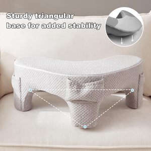 Oreiller pour s'asseoir au lit, avec poches et housse lavable, pour adultes, idéal pour regarder la télévision, lire, jouer à des jeux, se reposer au lit, personnalisable - Product Image 3